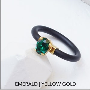 Silicone Ring with Stone, Engagement Silicone Ring, Rubber, Silicone Rings Women, Emerald Silicone Ring, Wedding Ring,Rubber Ring Band