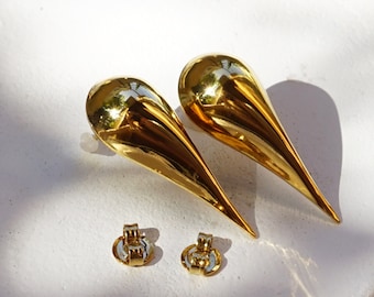 Dochais 14K Oro Orecchini donna, orecchini goccia con nodo 316L per donna ipoallergenici, regalo gioielli per donna e ragazza
