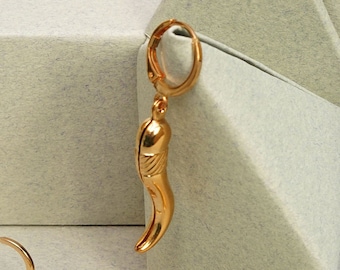 Aros con dije, aros con púas, pendientes de garra, pendientes con colgante de púas, pendientes dorados con púas, pendientes con púas