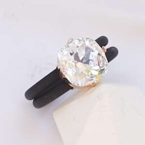 Clear Stone Ring, Silicone Ring Band, Rubber Band, Silicone Engagement Rings, Silicone Ring Women, Clear Crystal Ring For Women