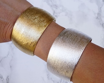 Wide Cuff Bracelet, Modern Gold Cuff Bracelet, Wide Bracelets, Gold Open Cuff, Statement Gold Cuff, Gold Cuff, Thick Bangle For Women