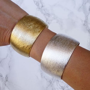 Wide Cuff Bracelet, Modern Gold Cuff Bracelet, Wide Bracelets, Gold Open Cuff, Statement Gold Cuff, Gold Cuff, Thick Bangle For Women
