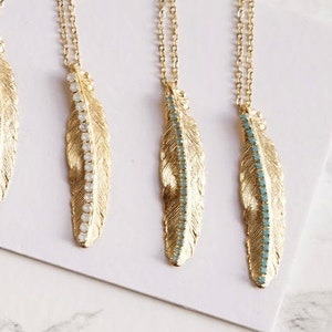 Delicate Leaf Necklace, Leaf Charm Necklace, Trendy Gold Crystal Necklace For Women, Gold Pendant Necklace Women