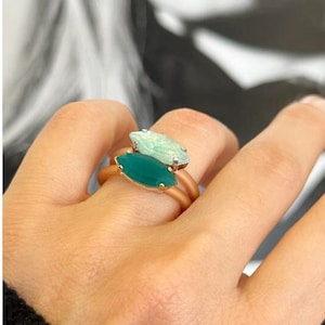Silicone Rings For Women, Silicone Ring With Stone, Thin Rubber Ring, Silicone Wedding Rings For Women, Blue Stone Rings,Silicone Rings