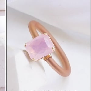 Silicone Rings For Women, Silicone Rings With Stones, Pink Silicone Ring, Rubber Wedding Ring, Engagement Silicone Ring For Women