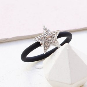 Silicone Ring With Stones, Silicone Ring Band, Star Ring, Silicone Engagement Rings, Silicone Ring Women,Clear Crystal Ring For Women