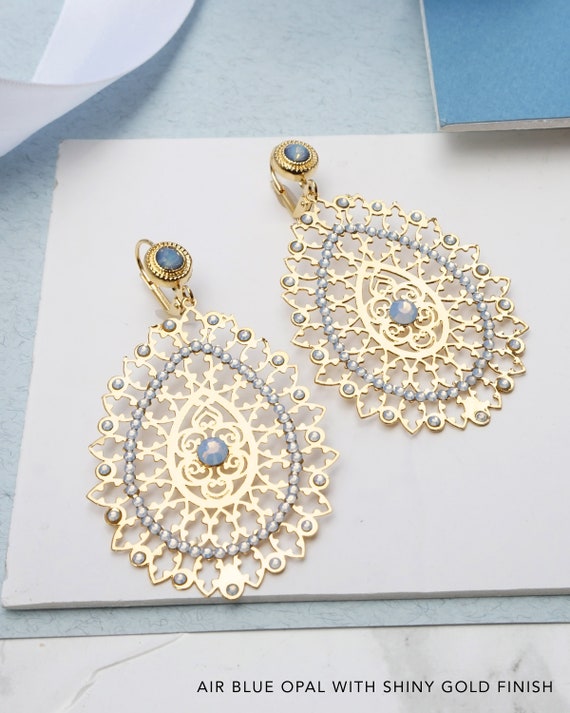 Grandes boucles d'oreilles Egypte - Montres & Bijoux