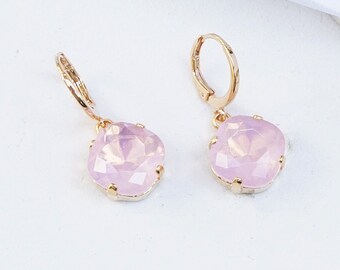 Opal Earrings, Bridal Opal Earrings, Bridal Pink Opal Drop Earrings, Opal Earring For Women, Opal Bridal Earrings, Bridesmaid Earring