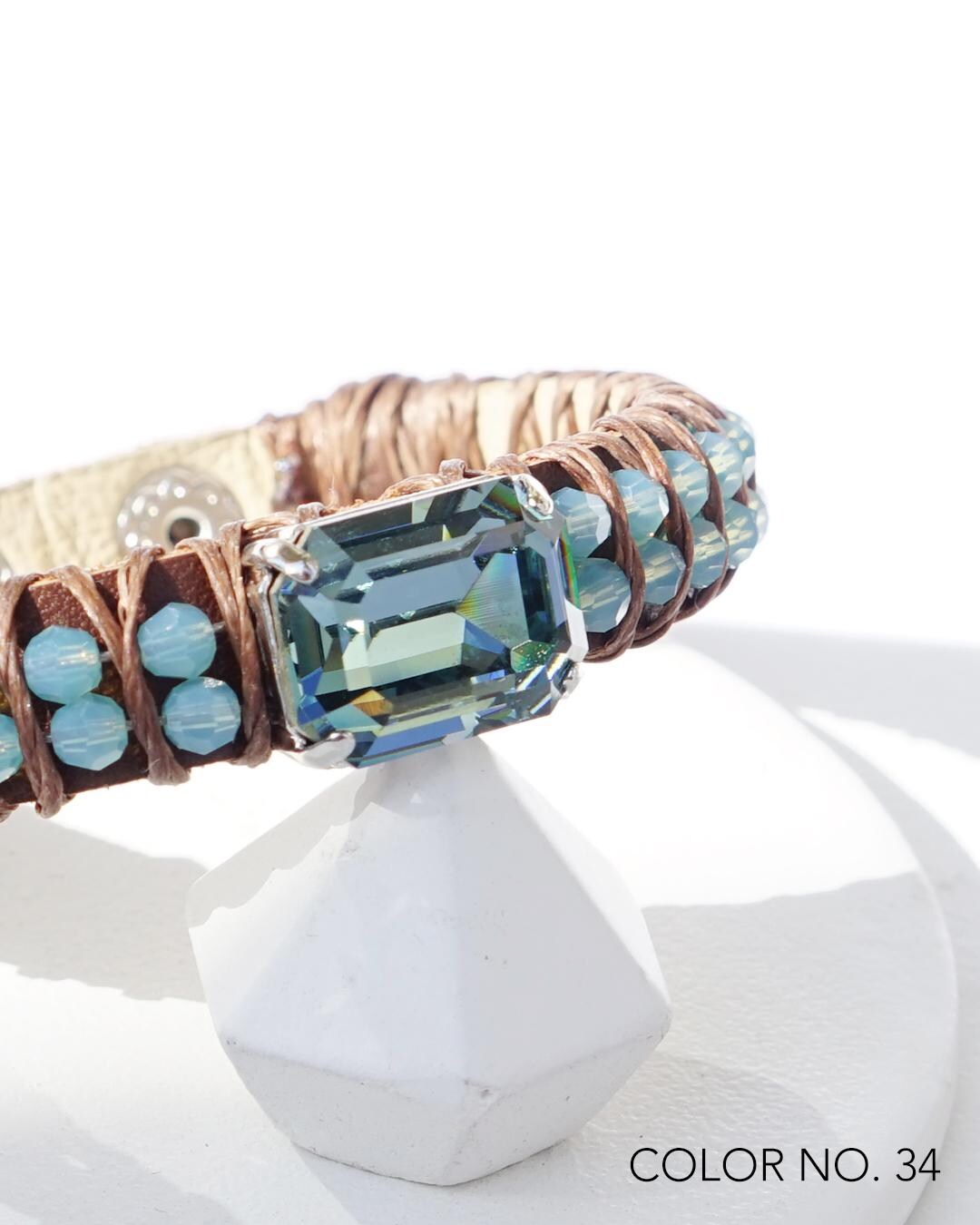 Leather Bracelets for Women, Blue Bracelet, Leather Strap Bracelet