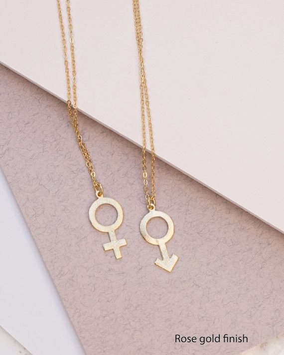Buy Bisexual - Female & Male (Inside) Symbol - Two Section Stainless Steel  Pendant w/Chain Online at desertcartINDIA
