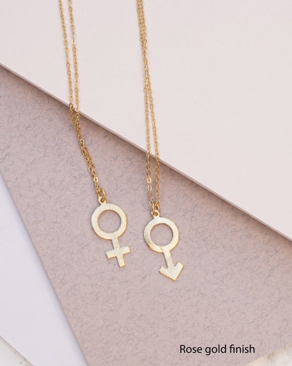 Buy Bisexual - Female & Male (Inside) Symbol - Two Section Stainless Steel  Pendant w/Chain Online at desertcartINDIA