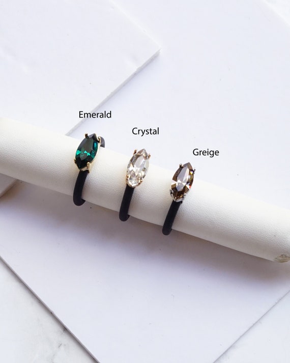 Silicone ring with stone deals