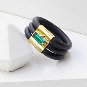 Emerald Ring, Silicone Ring Women, Rubber Rings, Silicone Ring Band For Women, Wide Band Ring, Solitaire Ring, Baguette Ring