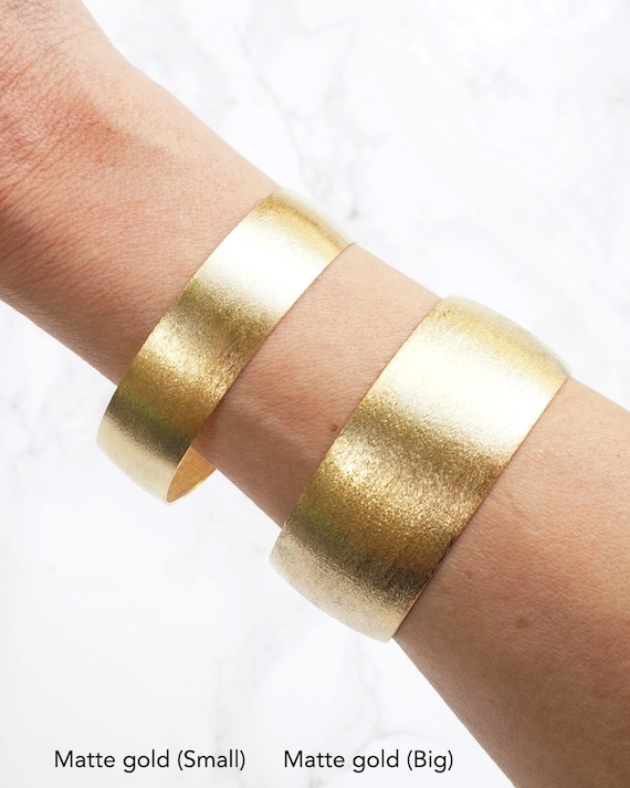 Hammered Gold bracelet Wide cuff bracelet for women- Statement bracelet | Wide  cuff bracelets, Statement bracelet, Wide cuff