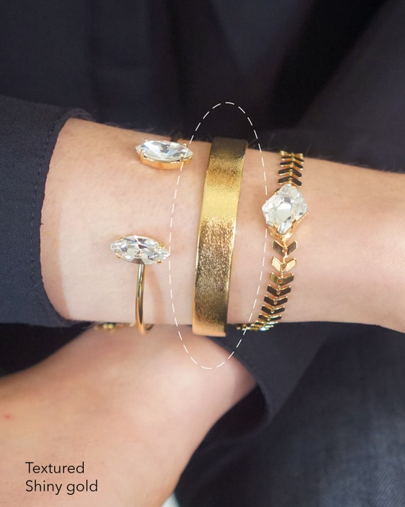 Plain gold bracelets for deals womens