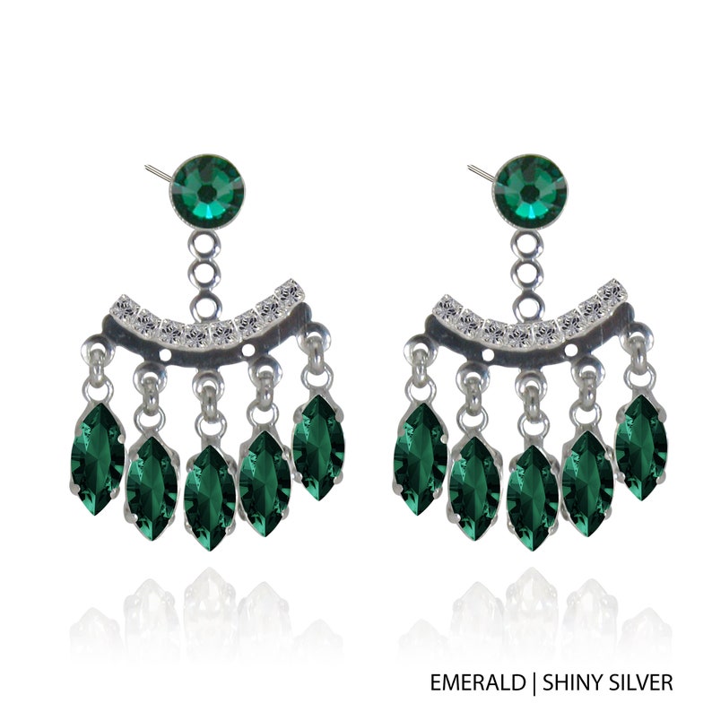 Ear Jacket Earrings Crystal Climbing Earring Jacket Etsy