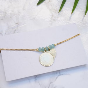 Coin Pendant Necklaces For Women, Gold Coin Necklace, Pendant, Medallion Necklace, Love Necklace, Coin Charm necklace, Gold Coin Necklace