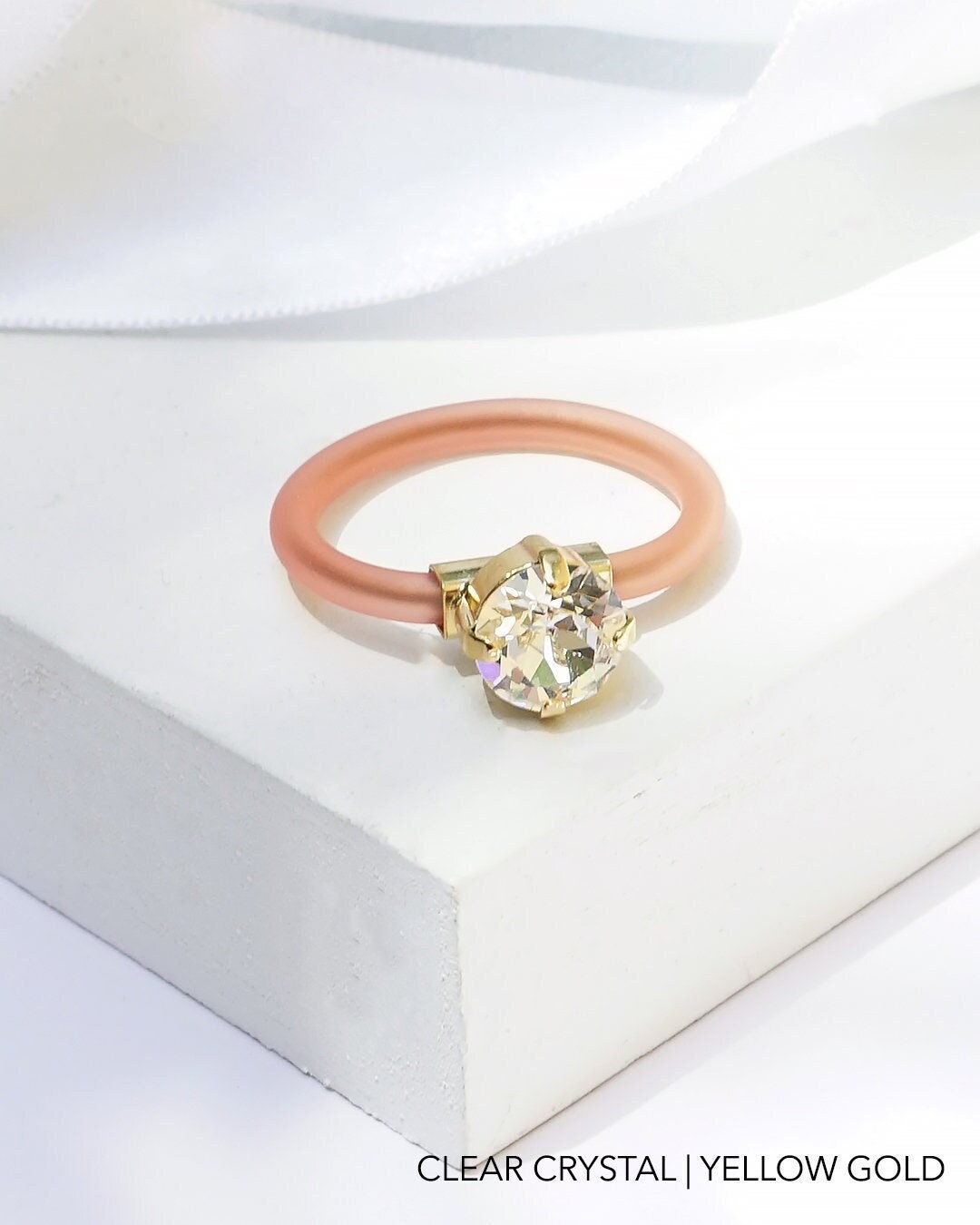 Silicone Rings for Women, Rubber Ring, Clear Ring,silicone, Engagement