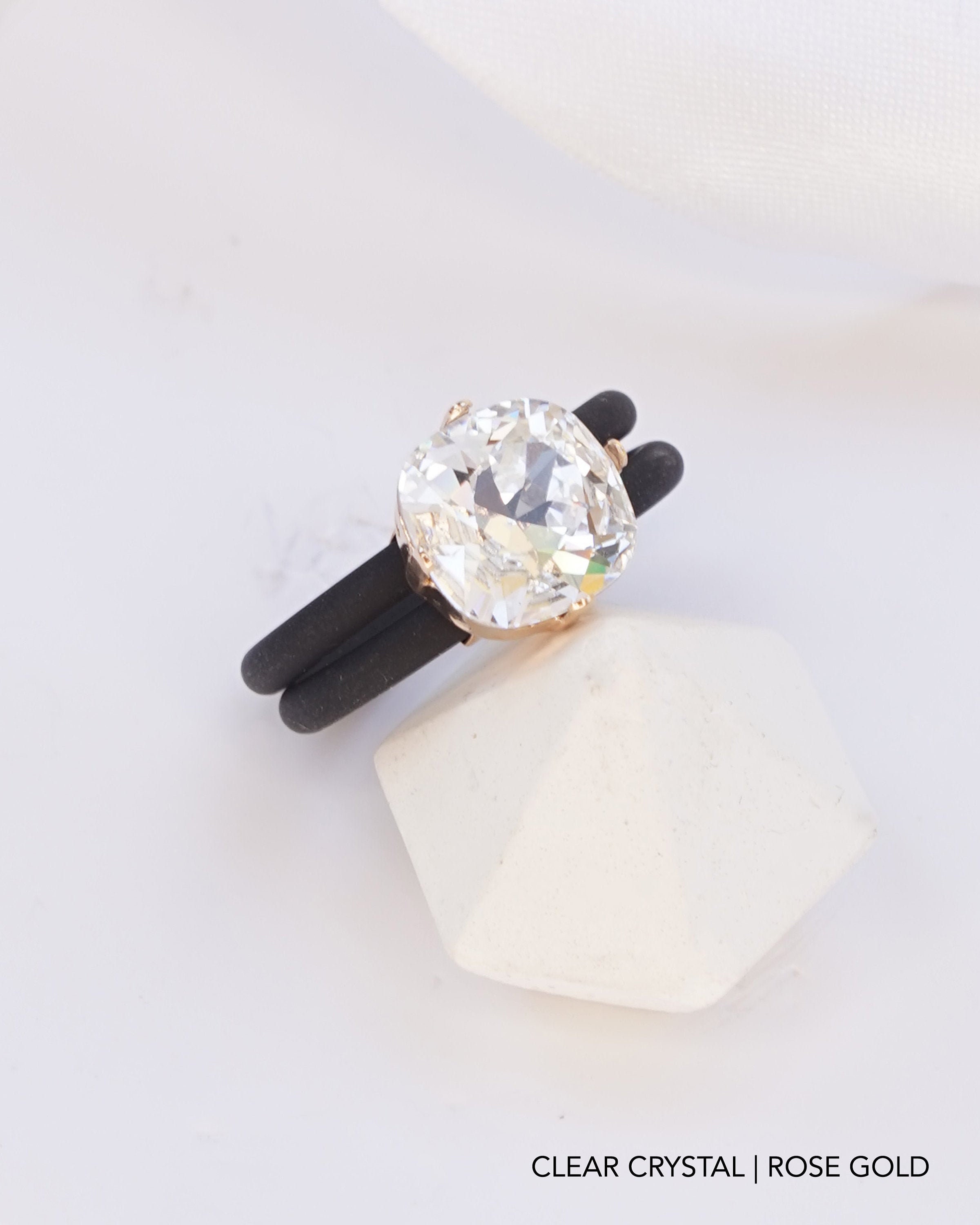 Clear Stone Ring, Silicone Ring Band, Rubber Band, Silicone Engagement Rings, Silicone Ring Women, Clear Crystal Ring For Women