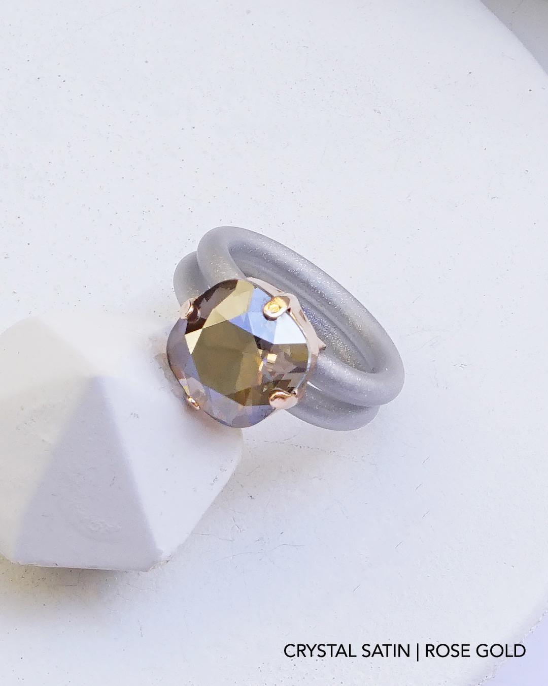 Confezione da 6 anelli in silicone bicolore da donna, in goa