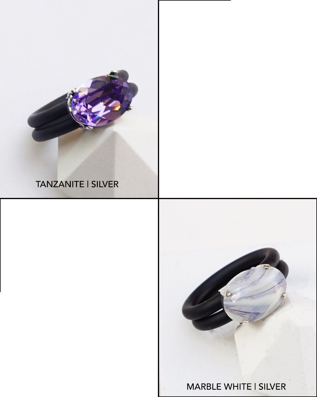 Silicone Engagement Ring, Rubber Rings Band, Silicone Ring for Women