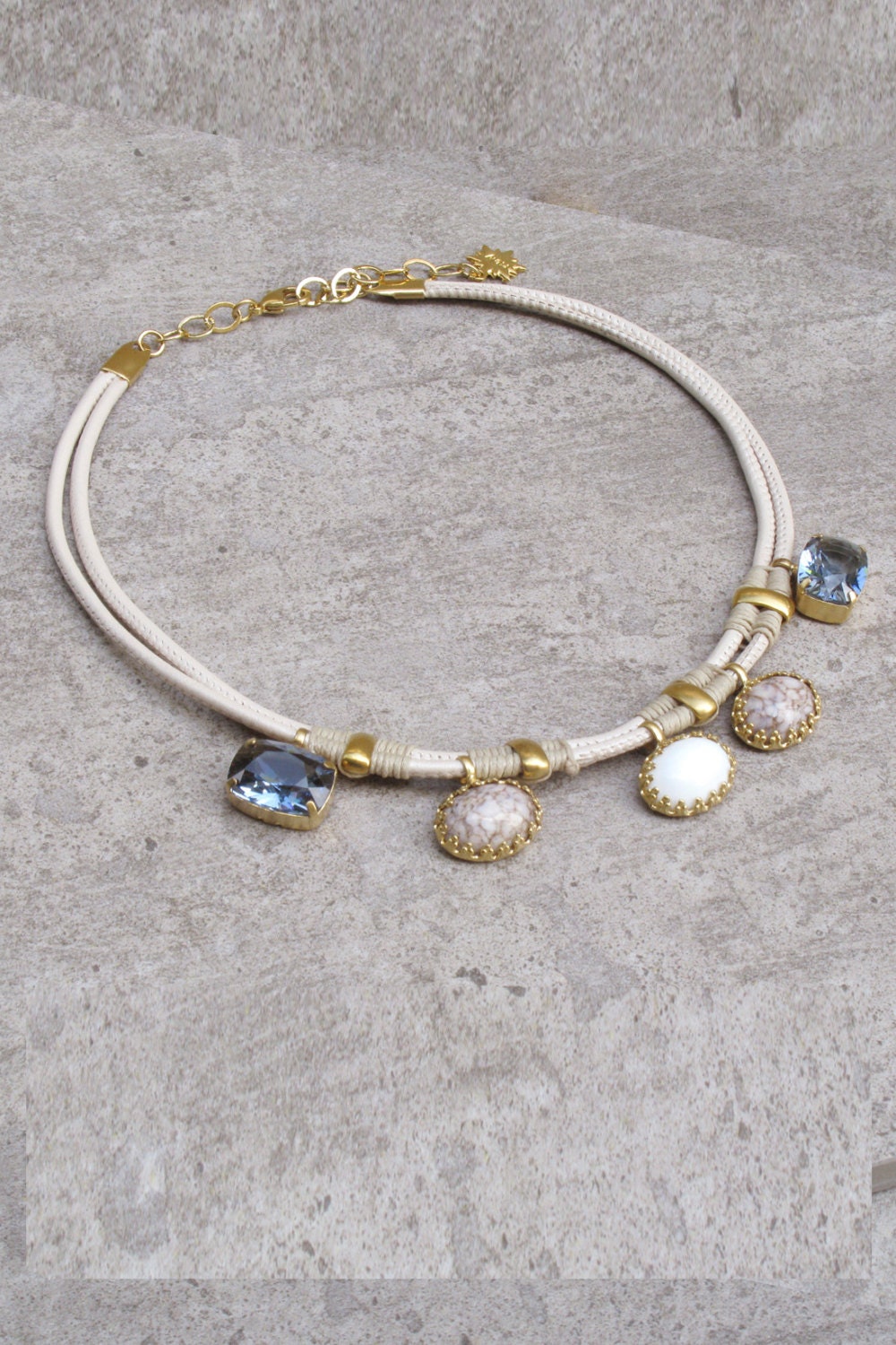 Leather Necklaces For Women Trendy Leather Necklace With Etsy