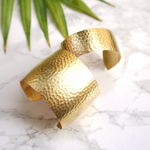 Gold Cuff Bracelet, Wide Cuff Bracelet For Women, Plated Gold Open Cuff, Gold Cuff, Statement Cuff, Silver Cuff Bracelets, Bangle For Women