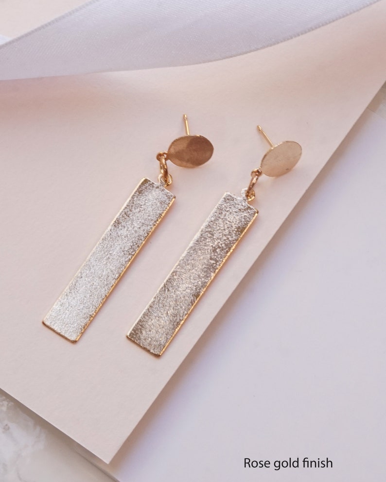 Bar Earrings For Women Gold Earrings For Women Bar Drop Earrings Gold Modern Earrings Geometric Earrings For Women Gold Bar Earrings