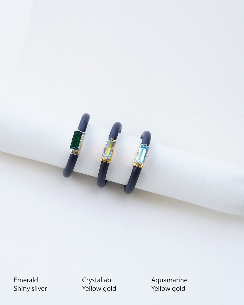 Gold Swarovski Ring Silicone Rings for Women Rubber Ring Etsy