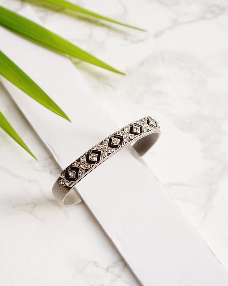 SILVER DESIGN MANY STONE BRACELET/ブレスレット Colored Gem Stone & Sterling Silver Bracelet by Samuel B