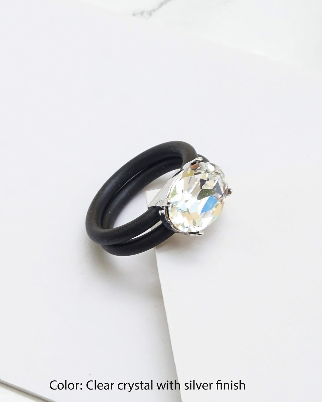 Clear silicone wedding band best sale
