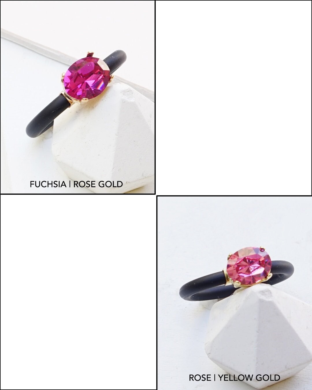 Silicone Rings Women, Pink Rings, Rubber Ring For Women, Wide Ring, Oval Rings, Solitaire Ring, Cocktail Ring For Her, Silicone Stone Ring