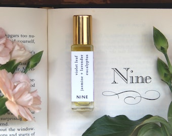 Enneagram NINE / botanical perfume with Violet Leaf, Sweet Florals, and Eucalyptus