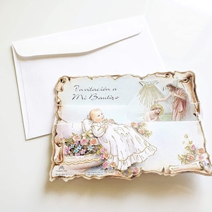 Mi Bautizo Celebracion, Hermosas Invitaciones Azules Para Niño/Niña. My Baptism Invitation Cards (12 pcs) by Party Supplies