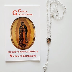 Carta Guadalupe Origen y Significado de la Virgen de Guadalupe y Rosario de Cristal de La Virgen de Guadalupe