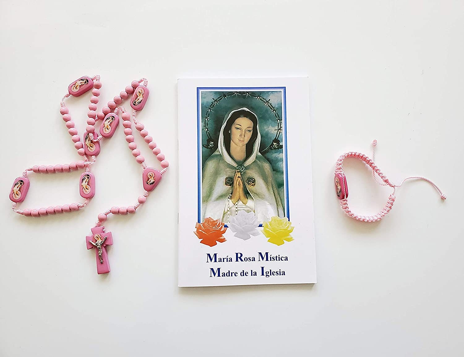 Maria Rosa Mistica Madre De La Iglesia Set De Rosario Libro - Etsy