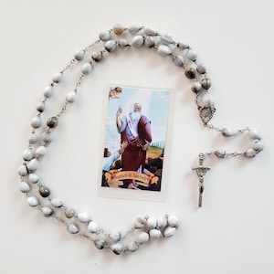 Tarjeta Laminada de San Pedro,"Sombra de San Pedro" met Rosario de Acayacotl"las lagrimas de san pedro", Hecho a Mano