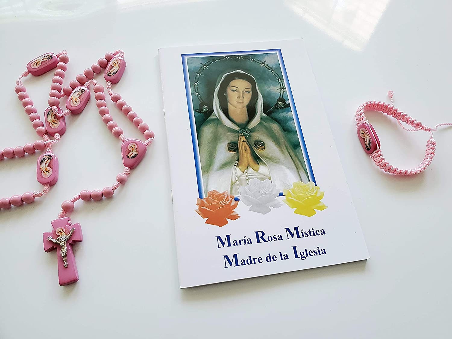 Buy Maria Rosa Mistica Madre De La Iglesia Set De Rosario Libro Online in  India - Etsy