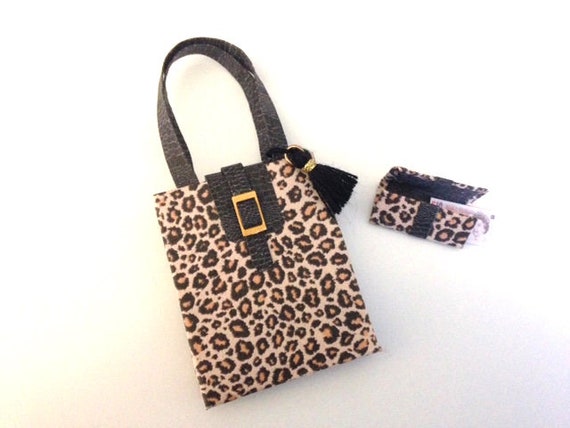 Bolso de mano y cartera de moda en miniatura para casa de muñecas