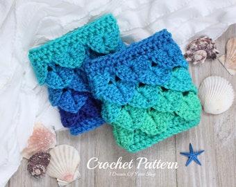 Mermaid Scales Coffee Cozy Pattern - PDF PATTERN ONLY- Coffee Cozy- Coffee Sleeve - Reusable - Cozie - Crochet Pattern