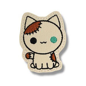 Zombie Kitty Feltie Set of 3 UNCUT- Feltie-  appliqué-  Embellishment-Faux Leather