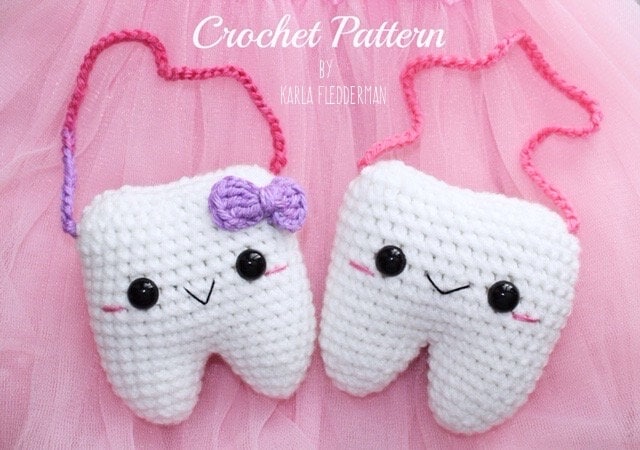 35 Tooth Crochet Pattern: Unlock Your Creativity with Fun Dental Designs 31 Crochet Tooth Fairy Pillow Pattern Only