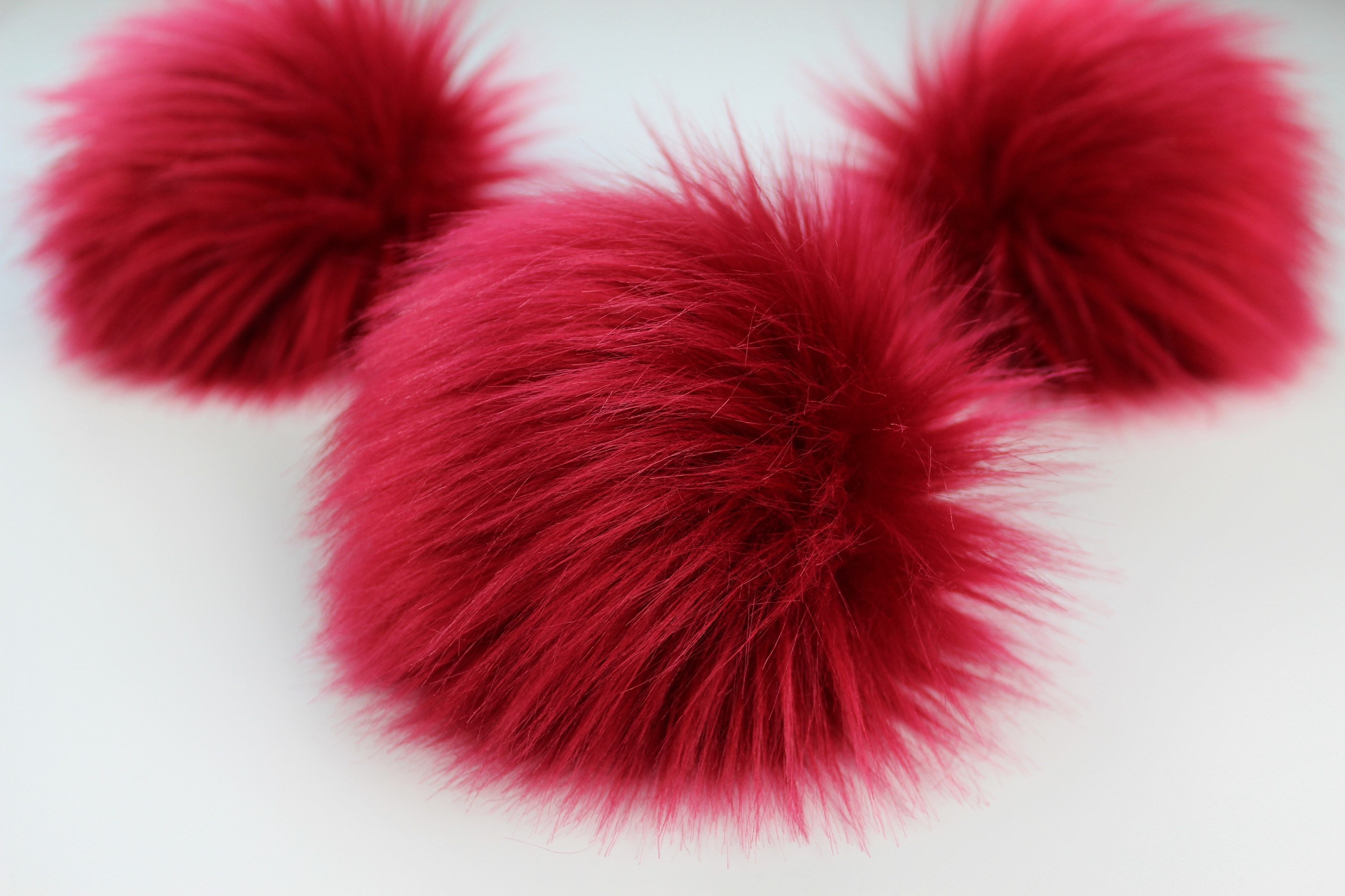 6pcs/lot 5cm DIY Faux Fox Fur Pompom Artificial Fluffy Fur Balls