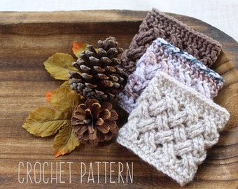 Classic Coffee Cozy Pattern- PDF PATTERN- Digital File ONLY- Crochet Pattern- Crochet Coffee Sleeve Pattern - Cozie