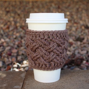 Classic Coffee Cozy Pattern PDF PATTERN Digital File ONLY Crochet Pattern Crochet Coffee Sleeve Pattern Cozie image 3