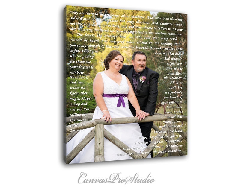 1st Anniversary gift First Dance Lyrics, Picture with Wedding Vows, Gift, Wedding Vows Canvas, Wedding Registry,Anniversary,Engagement Gift image 3
