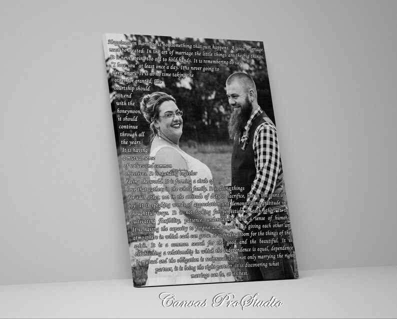 Canvas for Him Canvas for Her Canvas Gift Photo to Canvas Etsy