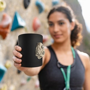 Coffee cup with climbing handle from bouldering sport image 2