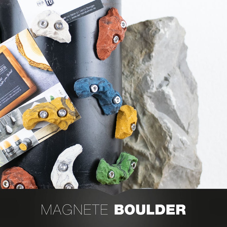 5er SET Kühlschrankmagnet an Klettergriff aus dem Boulder Sport Bild 1