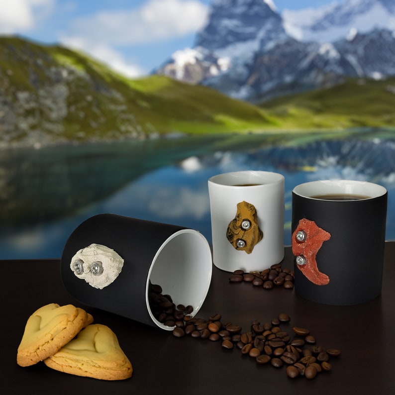 Coffee cup with climbing handle from bouldering sport image 6